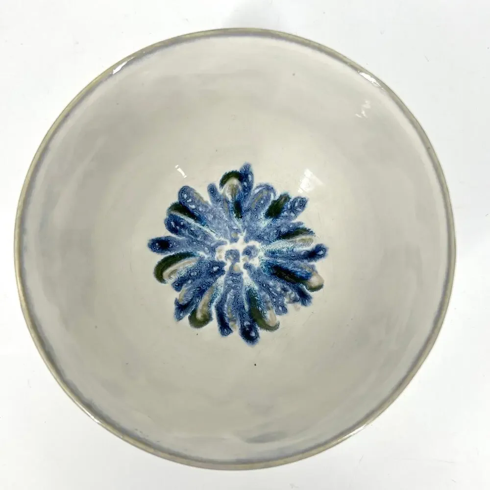 Anthropologie Ginny Blue Bloom Bowl 6